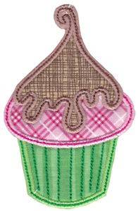 Picture of Cupcake Applique Machine Embroidery Design