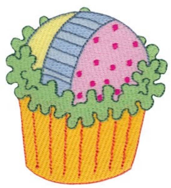 Picture of Neapolitan Cupcake Machine Embroidery Design