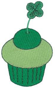 Picture of St. Patricks Day Cupcake Machine Embroidery Design