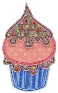 Picture of Tiny Cupcake Applique Machine Embroidery Design