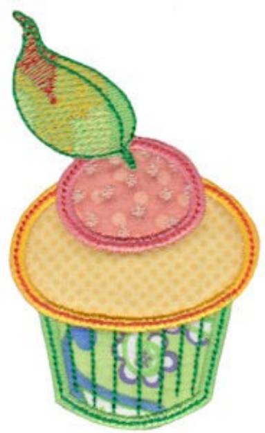 Picture of Tiny Cupcake Applique Machine Embroidery Design