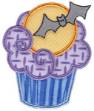 Picture of Halloween Cupcake Applique Machine Embroidery Design