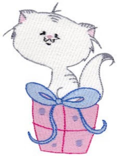 Picture of Cuddle Me Kitten Machine Embroidery Design