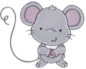 Picture of Nursery Room Mouse Machine Embroidery Design