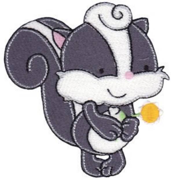 Picture of Nursery Room Skunk Machine Embroidery Design