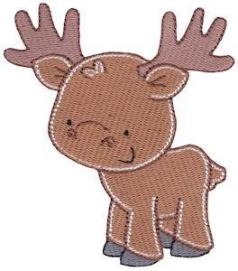 Picture of Nursery Room Moose Machine Embroidery Design