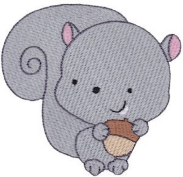 Picture of Nursery Room Squirrel Machine Embroidery Design