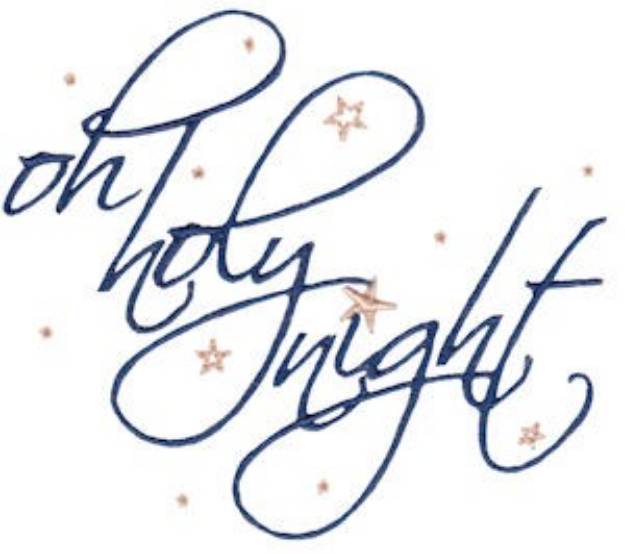 Picture of Oh Holy Night Machine Embroidery Design