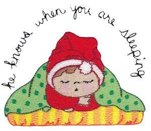 Picture of When You Are Sleeping Machine Embroidery Design