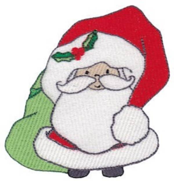 Picture of Santa Claus Machine Embroidery Design