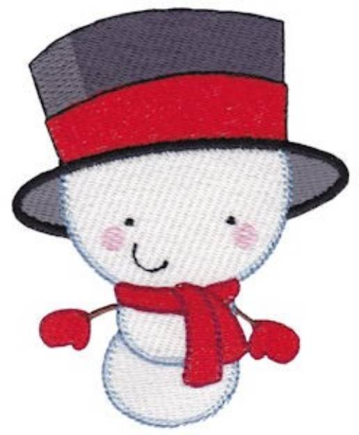 Picture of Snow Business Snowman Machine Embroidery Design
