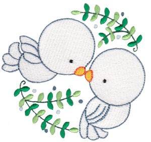 Picture of On The Second Day Of Christmas Machine Embroidery Design