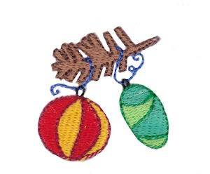 Picture of Christmas Mini Tree Ornaments Machine Embroidery Design