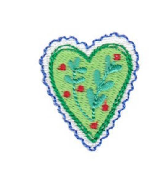 Picture of Christmas Mini Heart Machine Embroidery Design