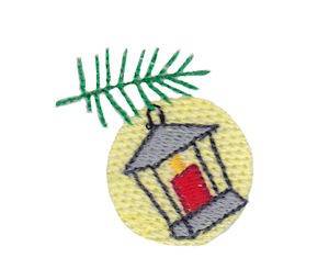Picture of Christmas Mini Lantern Machine Embroidery Design