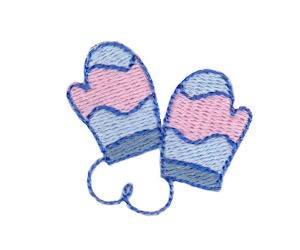 Picture of Christmas Mini Mittens Machine Embroidery Design