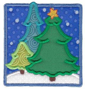 Picture of Christmas Melody Applique Machine Embroidery Design