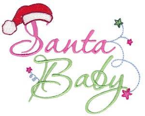 Picture of Santa Baby Machine Embroidery Design