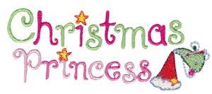 Picture of Christmas Princess Machine Embroidery Design