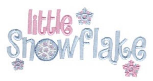 Picture of Little Snowflake Machine Embroidery Design