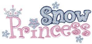 Picture of Snow Princess Machine Embroidery Design
