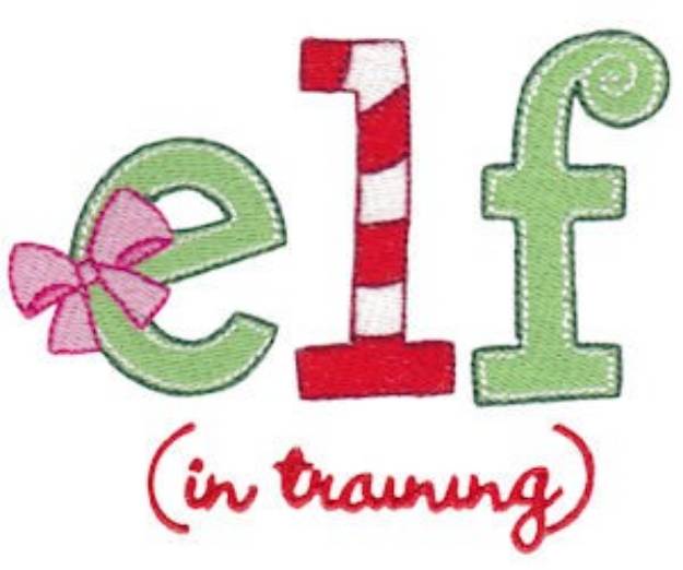 Picture of Elf In Training Machine Embroidery Design