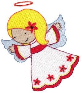 Picture of Cute Nativity Angel Machine Embroidery Design
