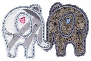 Picture of Little Elephants Applique Machine Embroidery Design