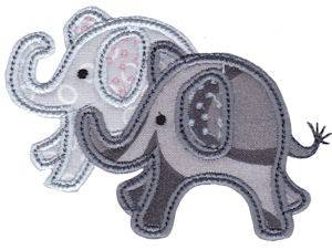 Picture of Little Elephant Applique Machine Embroidery Design