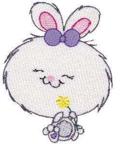 Picture of Cuddle Me Critter Rabbit Machine Embroidery Design