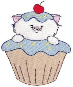 Picture of Cuddle Me Critter Cupcake Machine Embroidery Design