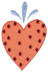 Picture of Prim Sampler Heart Machine Embroidery Design