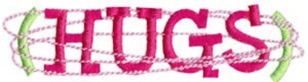 Picture of Hugs Machine Embroidery Design