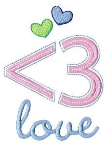 Picture of Techy Sentiment Love Machine Embroidery Design