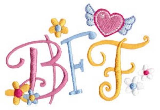 Picture of Techy Sentiment BFF Machine Embroidery Design