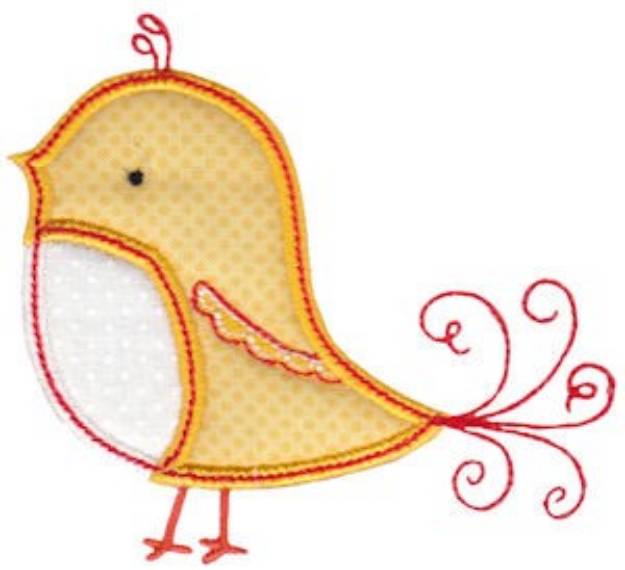 Picture of Tweet Thing Applique Machine Embroidery Design