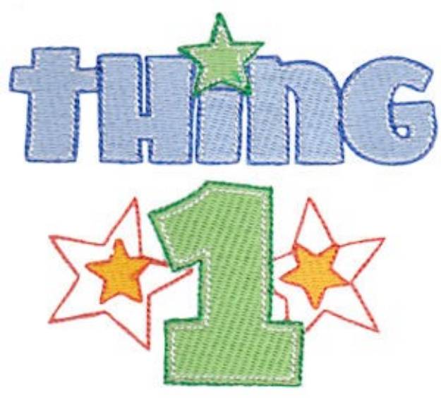Picture of Twin Time Thing 1 Machine Embroidery Design
