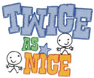 Picture of Twice As Nice Twin Time Machine Embroidery Design