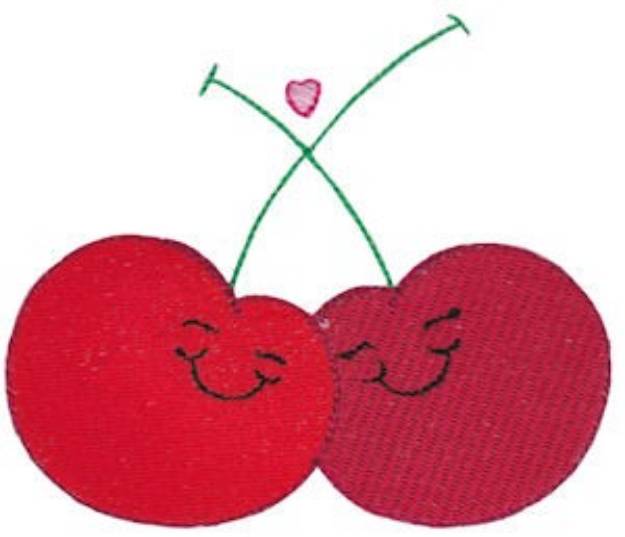Picture of Valentines Cutie Cherries Machine Embroidery Design
