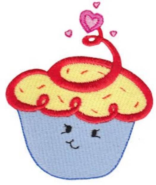 Picture of Valentines Cutie Cupcake Machine Embroidery Design