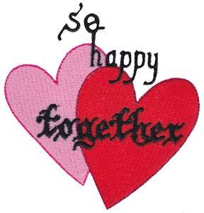 Picture of So Happy Together Machine Embroidery Design