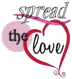 Picture of Spread The Love Machine Embroidery Design