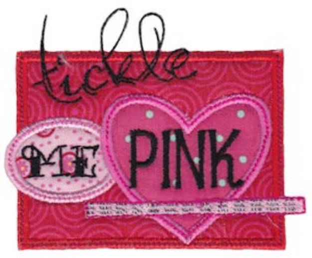 Picture of Tickle Me Pink Machine Embroidery Design