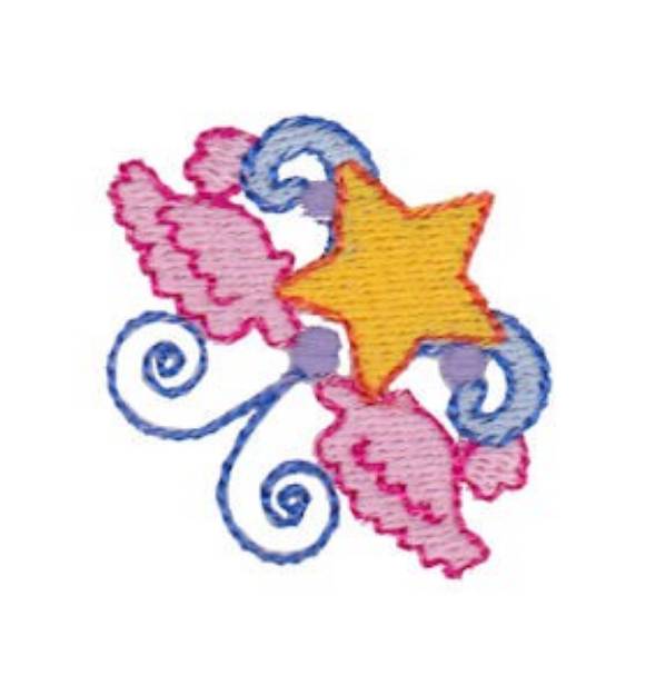 Picture of Mini Tween Star Machine Embroidery Design