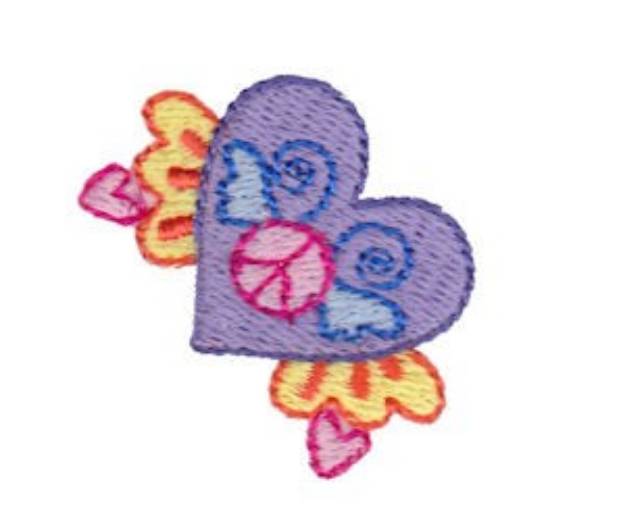 Picture of Mini Tween Heart Machine Embroidery Design