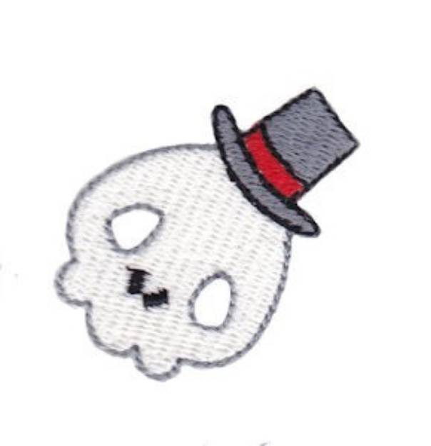 Picture of Mini Tween Skull Machine Embroidery Design