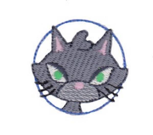 Picture of Mini Tween Cat Machine Embroidery Design