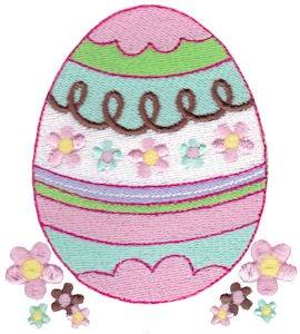 Picture of Easter Fun Egg Machine Embroidery Design