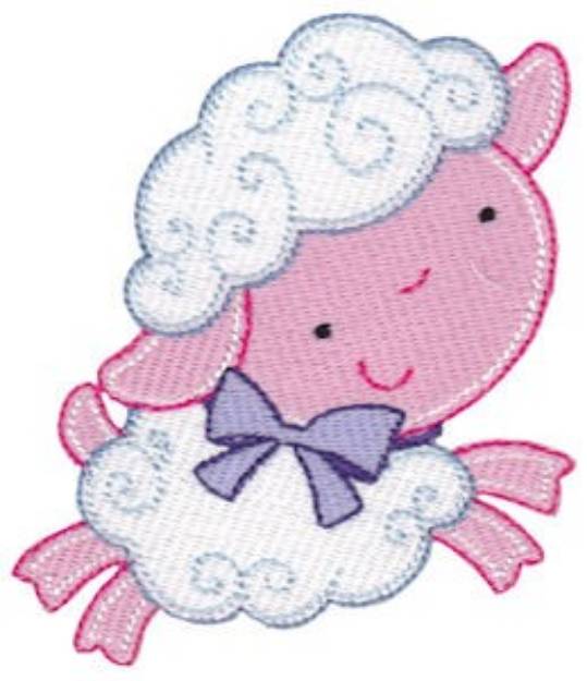 Picture of Easter Lamb Fun Machine Embroidery Design