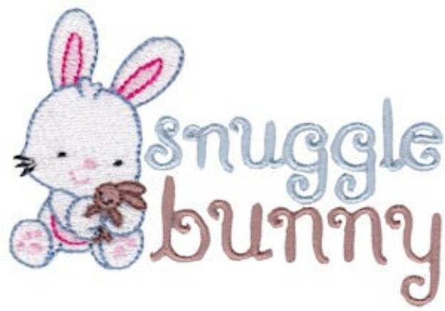 Picture of Easter Fun Snuggle Bunny Machine Embroidery Design